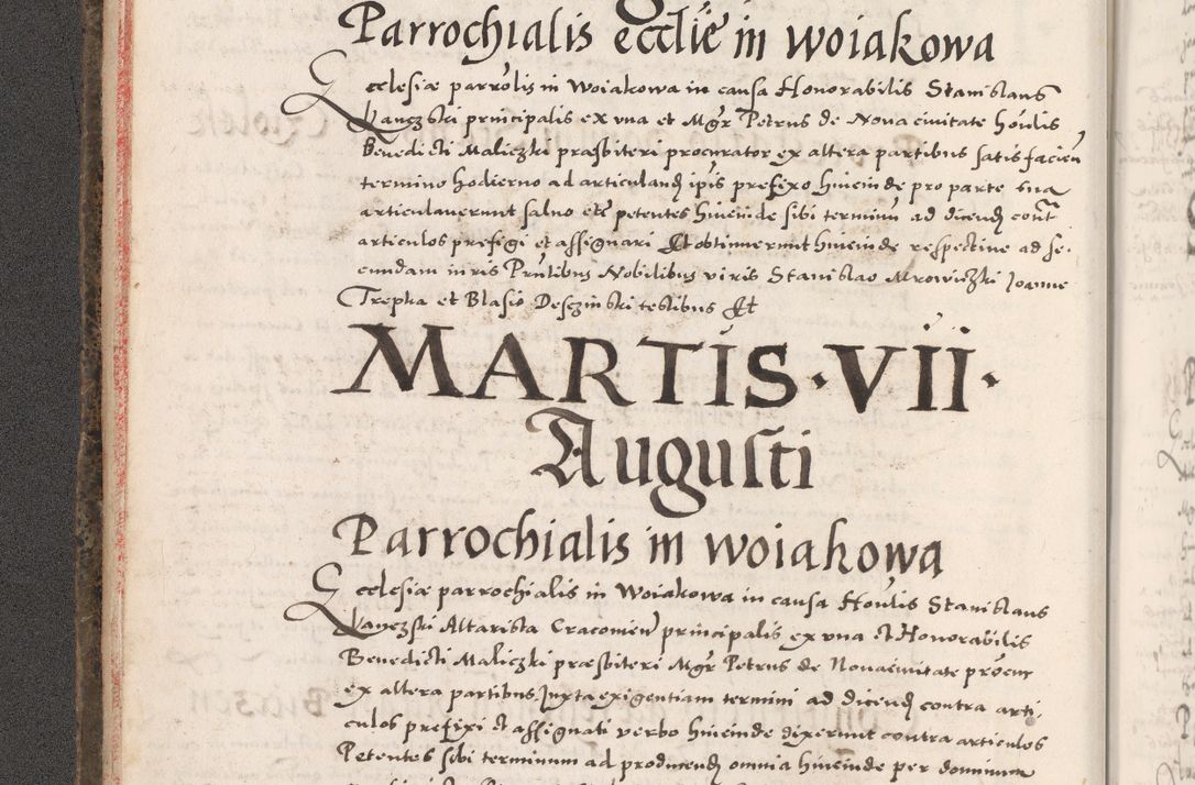 Zdjęcie nr 24 dla obiektu archiwalnego: Acta actorum causarum, sententiarum tam diffinitivarum quam interloquutoriarum, decretorum, obligationum, quietationum, constitutionum procuratorum etc. coram reverendo domino Martino Izdbienski de Russiecz archidiacono Posnaniensi, custode et in spiritualibus vicario generali Cracoviensi, ad annum Domini millesimum quingesimum sexagesimum quintum, cuius indictio octava, pontificatus Pii pape, annus sextus, continuantur