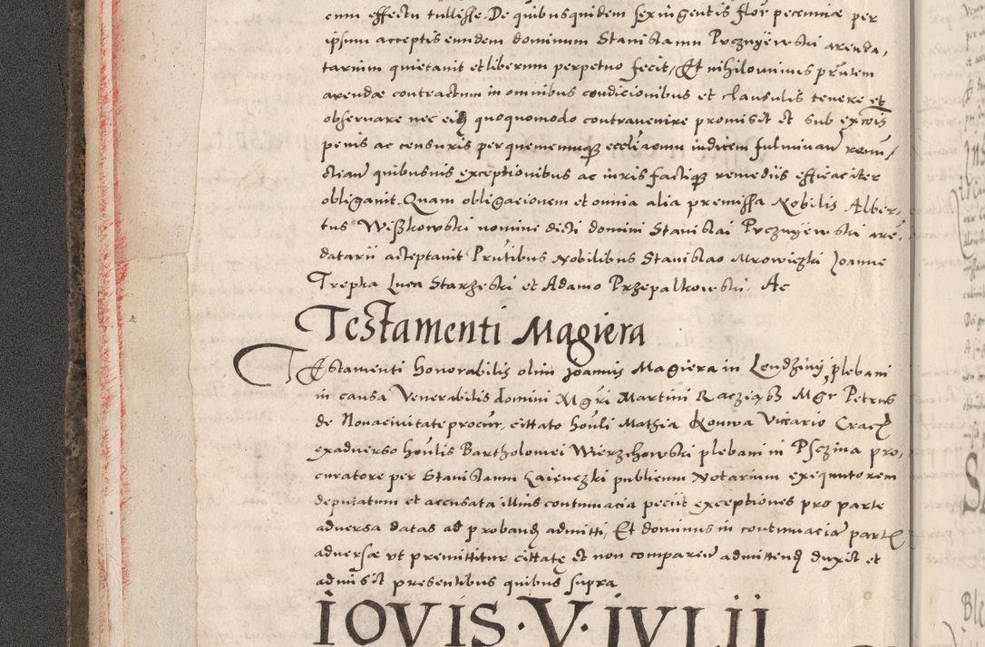 Zdjęcie nr 14 dla obiektu archiwalnego: Acta actorum causarum, sententiarum tam diffinitivarum quam interloquutoriarum, decretorum, obligationum, quietationum, constitutionum procuratorum etc. coram reverendo domino Martino Izdbienski de Russiecz archidiacono Posnaniensi, custode et in spiritualibus vicario generali Cracoviensi, ad annum Domini millesimum quingesimum sexagesimum quintum, cuius indictio octava, pontificatus Pii pape, annus sextus, continuantur