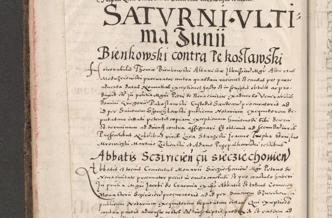 Zdjęcie nr 12 dla obiektu archiwalnego: Acta actorum causarum, sententiarum tam diffinitivarum quam interloquutoriarum, decretorum, obligationum, quietationum, constitutionum procuratorum etc. coram reverendo domino Martino Izdbienski de Russiecz archidiacono Posnaniensi, custode et in spiritualibus vicario generali Cracoviensi, ad annum Domini millesimum quingesimum sexagesimum quintum, cuius indictio octava, pontificatus Pii pape, annus sextus, continuantur