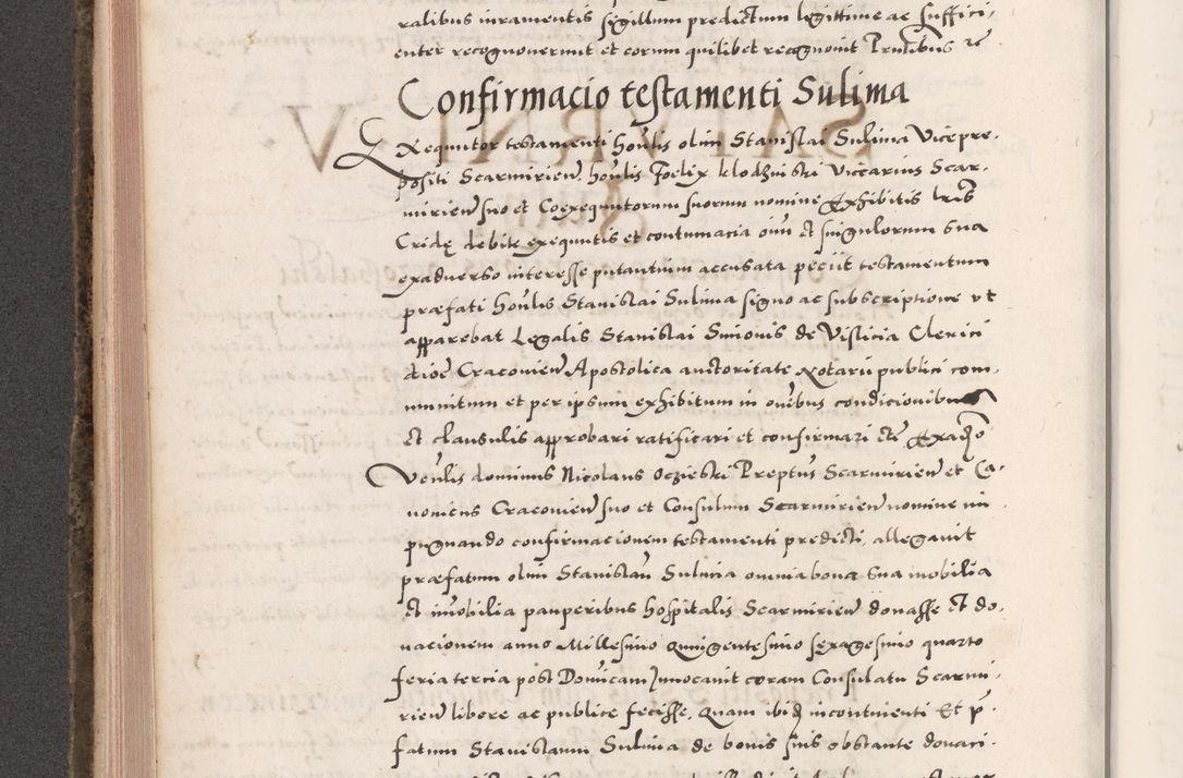 Zdjęcie nr 408 dla obiektu archiwalnego: Acta actorum causarum, sententiarum tam diffinitivarum quam interloquutoriarum, decretorum, obligationum, quietationum, constitutionum procuratorum etc. coram reverendo domino Martino Izdbienski de Russiecz archidiacono Posnaniensi, custode et in spiritualibus vicario generali Cracoviensi, ad annum Domini millesimum quingesimum sexagesimum quintum, cuius indictio octava, pontificatus Pii pape, annus sextus, continuantur