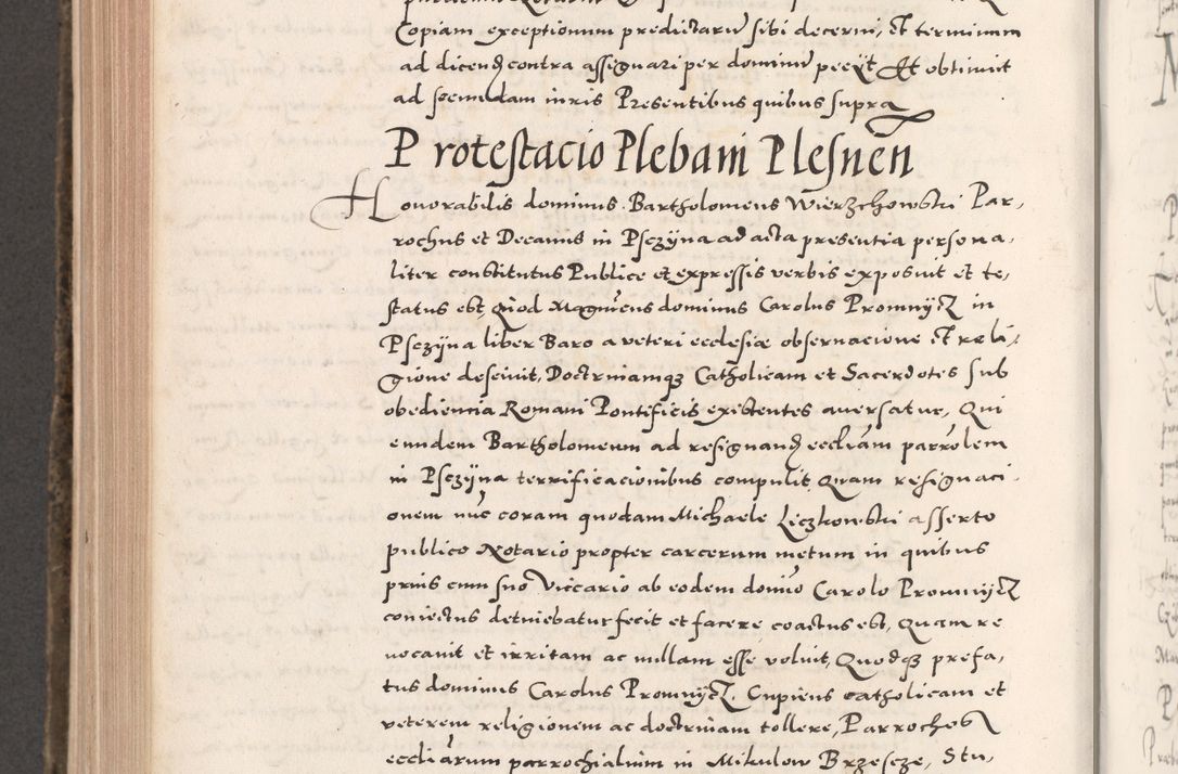 Zdjęcie nr 804 dla obiektu archiwalnego: Acta actorum causarum, sententiarum tam diffinitivarum quam interloquutoriarum, decretorum, obligationum, quietationum, constitutionum procuratorum etc. coram reverendo domino Martino Izdbienski de Russiecz archidiacono Posnaniensi, custode et in spiritualibus vicario generali Cracoviensi, ad annum Domini millesimum quingesimum sexagesimum quintum, cuius indictio octava, pontificatus Pii pape, annus sextus, continuantur