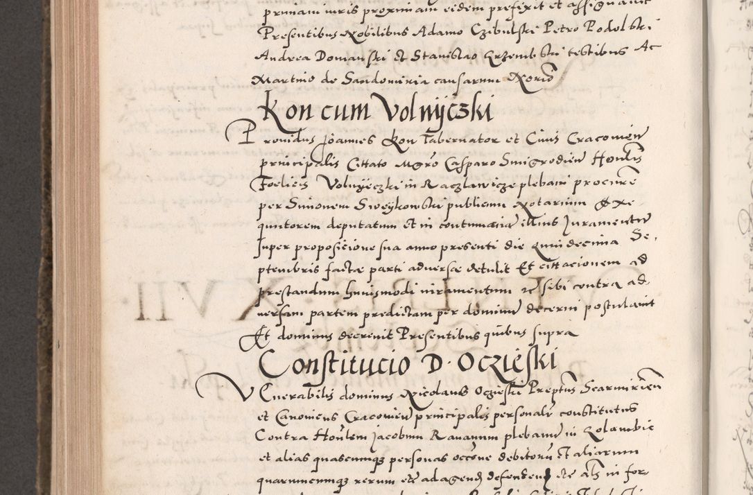 Zdjęcie nr 798 dla obiektu archiwalnego: Acta actorum causarum, sententiarum tam diffinitivarum quam interloquutoriarum, decretorum, obligationum, quietationum, constitutionum procuratorum etc. coram reverendo domino Martino Izdbienski de Russiecz archidiacono Posnaniensi, custode et in spiritualibus vicario generali Cracoviensi, ad annum Domini millesimum quingesimum sexagesimum quintum, cuius indictio octava, pontificatus Pii pape, annus sextus, continuantur