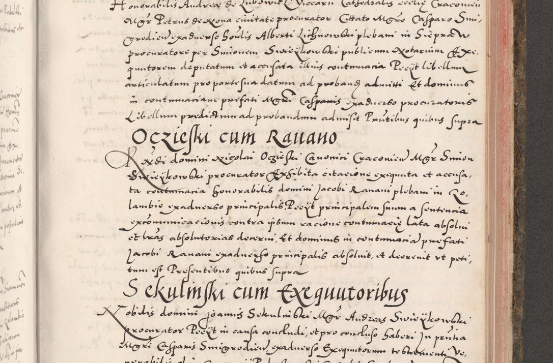 Zdjęcie nr 799 dla obiektu archiwalnego: Acta actorum causarum, sententiarum tam diffinitivarum quam interloquutoriarum, decretorum, obligationum, quietationum, constitutionum procuratorum etc. coram reverendo domino Martino Izdbienski de Russiecz archidiacono Posnaniensi, custode et in spiritualibus vicario generali Cracoviensi, ad annum Domini millesimum quingesimum sexagesimum quintum, cuius indictio octava, pontificatus Pii pape, annus sextus, continuantur