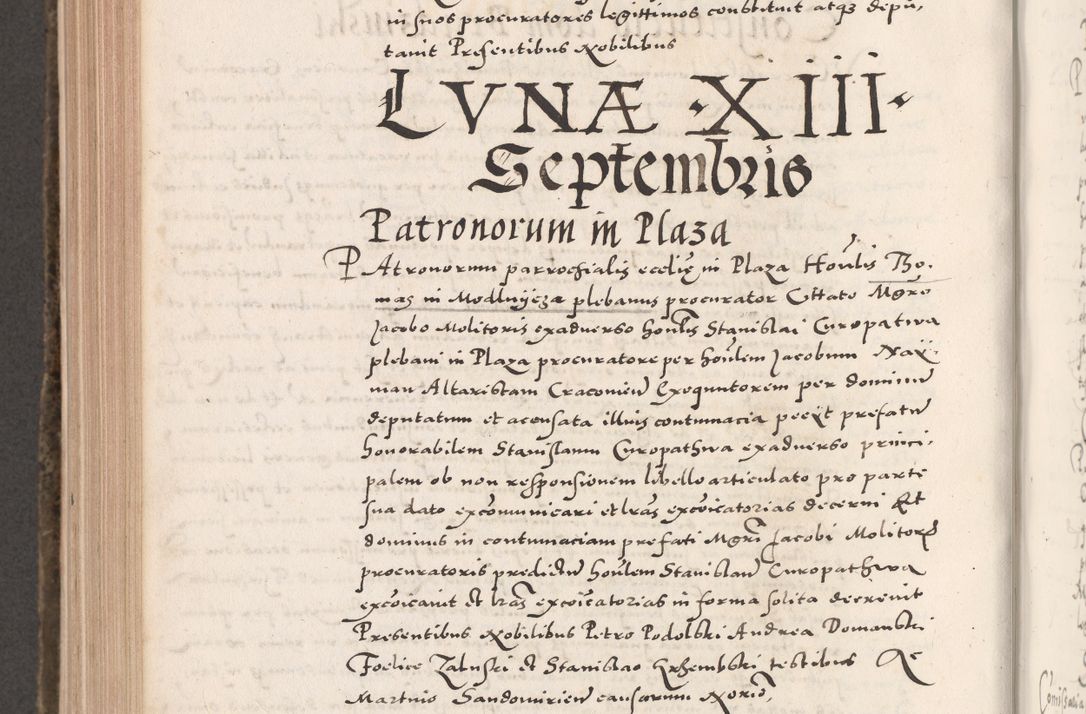 Zdjęcie nr 794 dla obiektu archiwalnego: Acta actorum causarum, sententiarum tam diffinitivarum quam interloquutoriarum, decretorum, obligationum, quietationum, constitutionum procuratorum etc. coram reverendo domino Martino Izdbienski de Russiecz archidiacono Posnaniensi, custode et in spiritualibus vicario generali Cracoviensi, ad annum Domini millesimum quingesimum sexagesimum quintum, cuius indictio octava, pontificatus Pii pape, annus sextus, continuantur