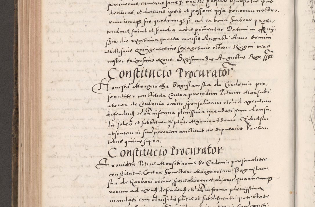 Zdjęcie nr 786 dla obiektu archiwalnego: Acta actorum causarum, sententiarum tam diffinitivarum quam interloquutoriarum, decretorum, obligationum, quietationum, constitutionum procuratorum etc. coram reverendo domino Martino Izdbienski de Russiecz archidiacono Posnaniensi, custode et in spiritualibus vicario generali Cracoviensi, ad annum Domini millesimum quingesimum sexagesimum quintum, cuius indictio octava, pontificatus Pii pape, annus sextus, continuantur