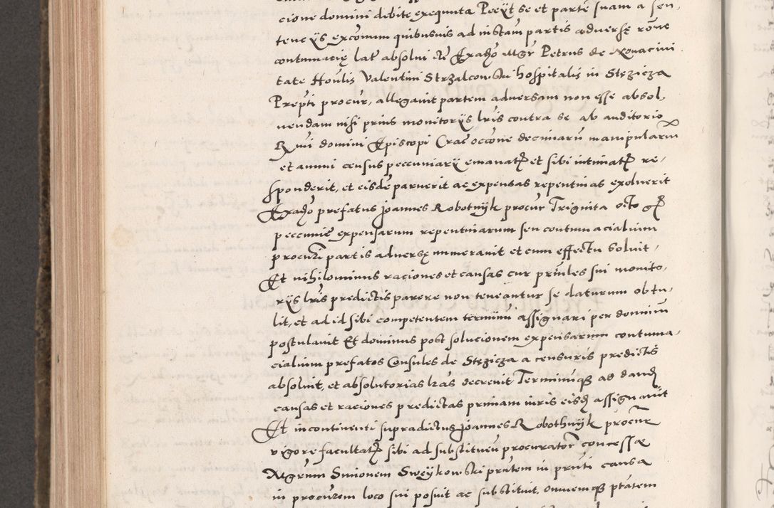 Zdjęcie nr 758 dla obiektu archiwalnego: Acta actorum causarum, sententiarum tam diffinitivarum quam interloquutoriarum, decretorum, obligationum, quietationum, constitutionum procuratorum etc. coram reverendo domino Martino Izdbienski de Russiecz archidiacono Posnaniensi, custode et in spiritualibus vicario generali Cracoviensi, ad annum Domini millesimum quingesimum sexagesimum quintum, cuius indictio octava, pontificatus Pii pape, annus sextus, continuantur