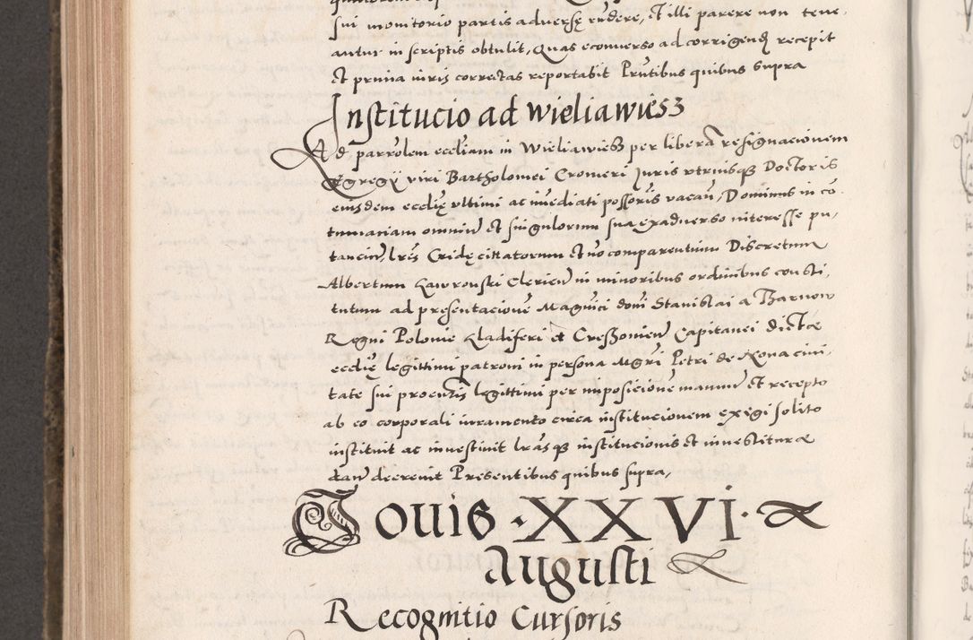 Zdjęcie nr 760 dla obiektu archiwalnego: Acta actorum causarum, sententiarum tam diffinitivarum quam interloquutoriarum, decretorum, obligationum, quietationum, constitutionum procuratorum etc. coram reverendo domino Martino Izdbienski de Russiecz archidiacono Posnaniensi, custode et in spiritualibus vicario generali Cracoviensi, ad annum Domini millesimum quingesimum sexagesimum quintum, cuius indictio octava, pontificatus Pii pape, annus sextus, continuantur
