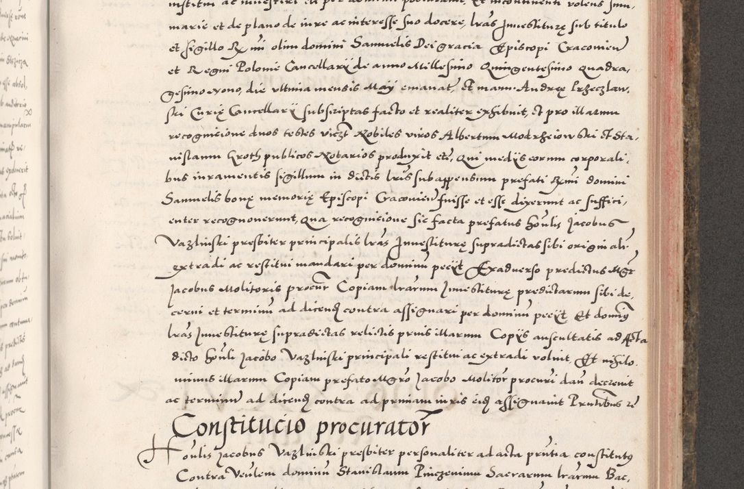 Zdjęcie nr 759 dla obiektu archiwalnego: Acta actorum causarum, sententiarum tam diffinitivarum quam interloquutoriarum, decretorum, obligationum, quietationum, constitutionum procuratorum etc. coram reverendo domino Martino Izdbienski de Russiecz archidiacono Posnaniensi, custode et in spiritualibus vicario generali Cracoviensi, ad annum Domini millesimum quingesimum sexagesimum quintum, cuius indictio octava, pontificatus Pii pape, annus sextus, continuantur