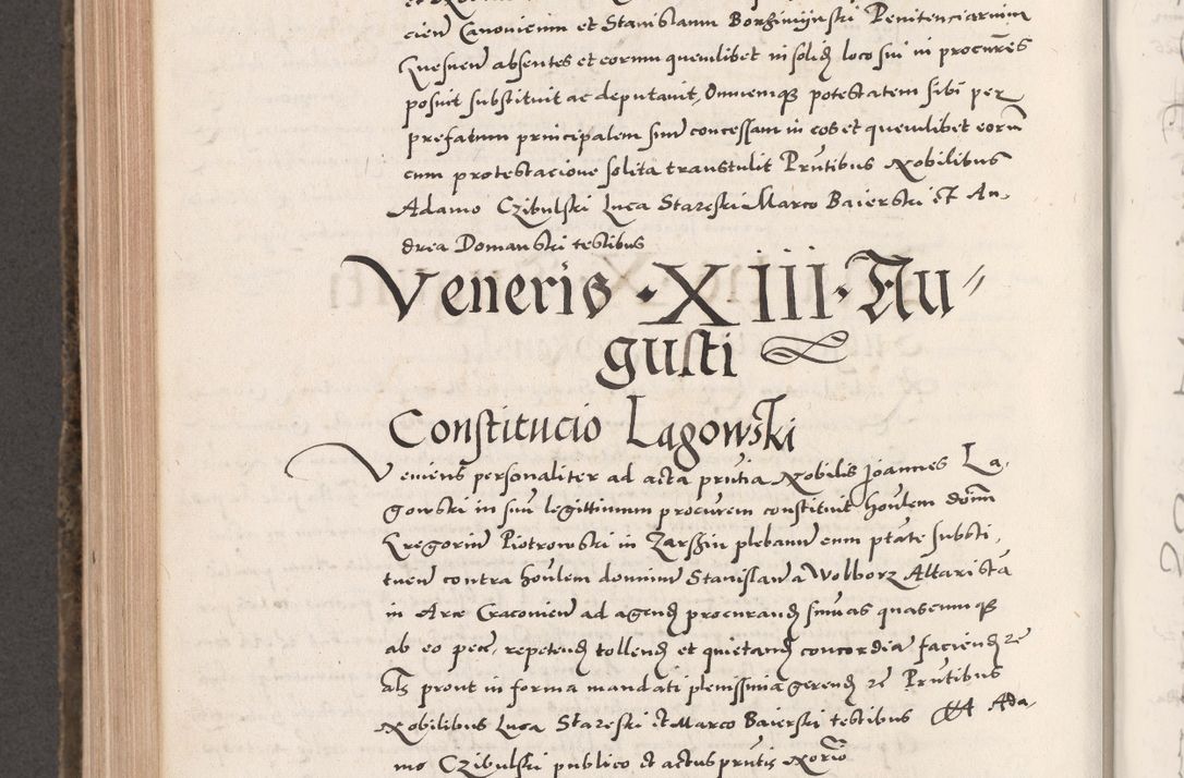 Zdjęcie nr 754 dla obiektu archiwalnego: Acta actorum causarum, sententiarum tam diffinitivarum quam interloquutoriarum, decretorum, obligationum, quietationum, constitutionum procuratorum etc. coram reverendo domino Martino Izdbienski de Russiecz archidiacono Posnaniensi, custode et in spiritualibus vicario generali Cracoviensi, ad annum Domini millesimum quingesimum sexagesimum quintum, cuius indictio octava, pontificatus Pii pape, annus sextus, continuantur
