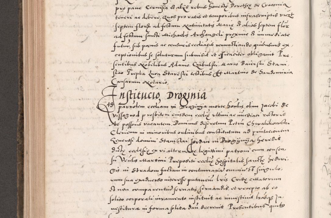 Zdjęcie nr 750 dla obiektu archiwalnego: Acta actorum causarum, sententiarum tam diffinitivarum quam interloquutoriarum, decretorum, obligationum, quietationum, constitutionum procuratorum etc. coram reverendo domino Martino Izdbienski de Russiecz archidiacono Posnaniensi, custode et in spiritualibus vicario generali Cracoviensi, ad annum Domini millesimum quingesimum sexagesimum quintum, cuius indictio octava, pontificatus Pii pape, annus sextus, continuantur