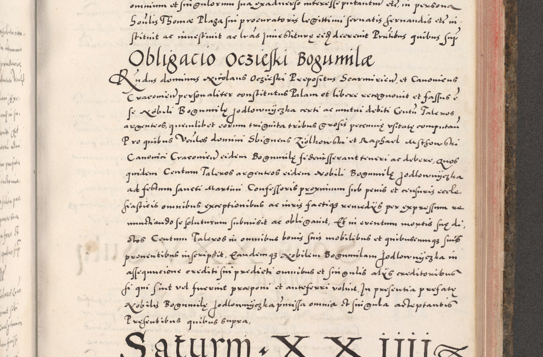 Zdjęcie nr 743 dla obiektu archiwalnego: Acta actorum causarum, sententiarum tam diffinitivarum quam interloquutoriarum, decretorum, obligationum, quietationum, constitutionum procuratorum etc. coram reverendo domino Martino Izdbienski de Russiecz archidiacono Posnaniensi, custode et in spiritualibus vicario generali Cracoviensi, ad annum Domini millesimum quingesimum sexagesimum quintum, cuius indictio octava, pontificatus Pii pape, annus sextus, continuantur
