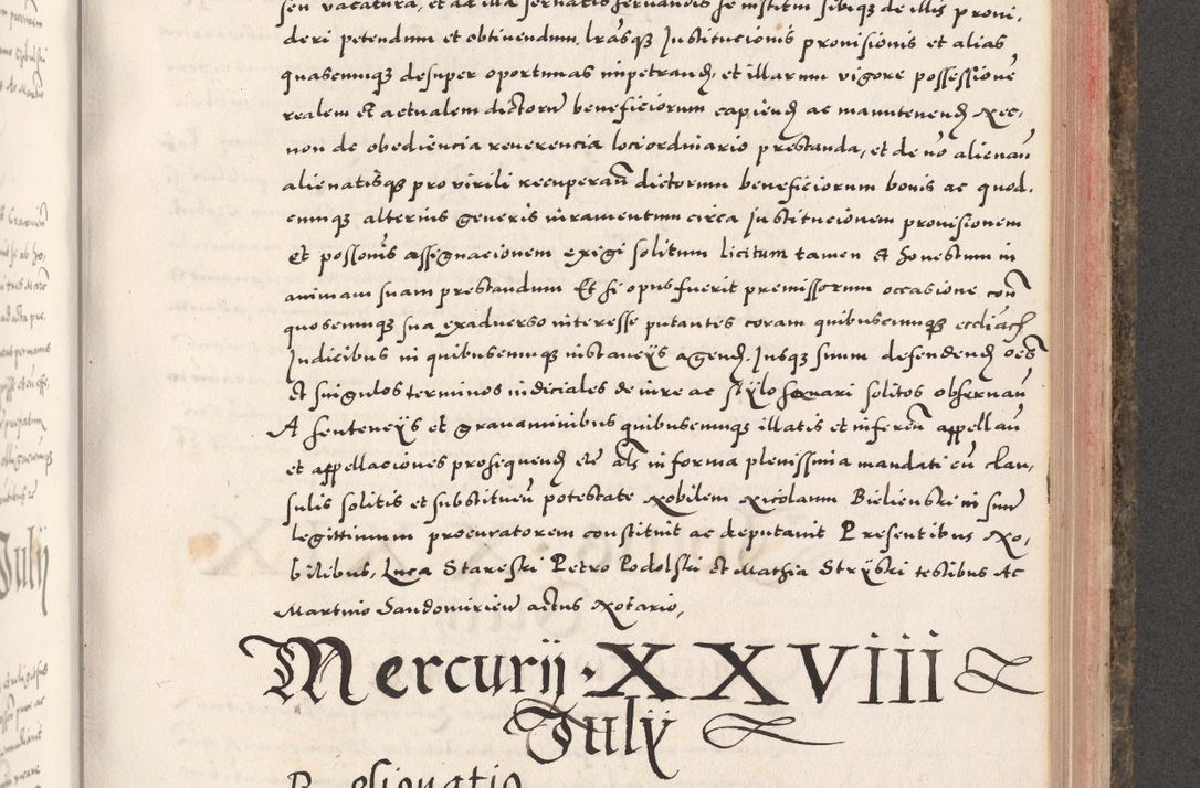Zdjęcie nr 745 dla obiektu archiwalnego: Acta actorum causarum, sententiarum tam diffinitivarum quam interloquutoriarum, decretorum, obligationum, quietationum, constitutionum procuratorum etc. coram reverendo domino Martino Izdbienski de Russiecz archidiacono Posnaniensi, custode et in spiritualibus vicario generali Cracoviensi, ad annum Domini millesimum quingesimum sexagesimum quintum, cuius indictio octava, pontificatus Pii pape, annus sextus, continuantur