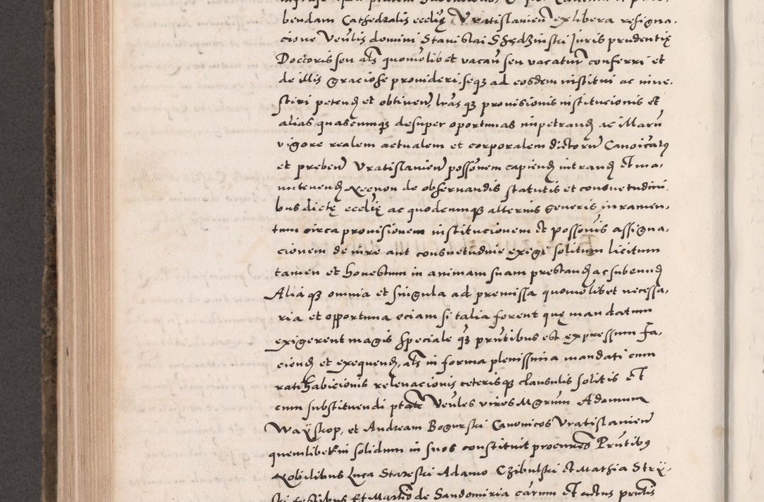 Zdjęcie nr 738 dla obiektu archiwalnego: Acta actorum causarum, sententiarum tam diffinitivarum quam interloquutoriarum, decretorum, obligationum, quietationum, constitutionum procuratorum etc. coram reverendo domino Martino Izdbienski de Russiecz archidiacono Posnaniensi, custode et in spiritualibus vicario generali Cracoviensi, ad annum Domini millesimum quingesimum sexagesimum quintum, cuius indictio octava, pontificatus Pii pape, annus sextus, continuantur