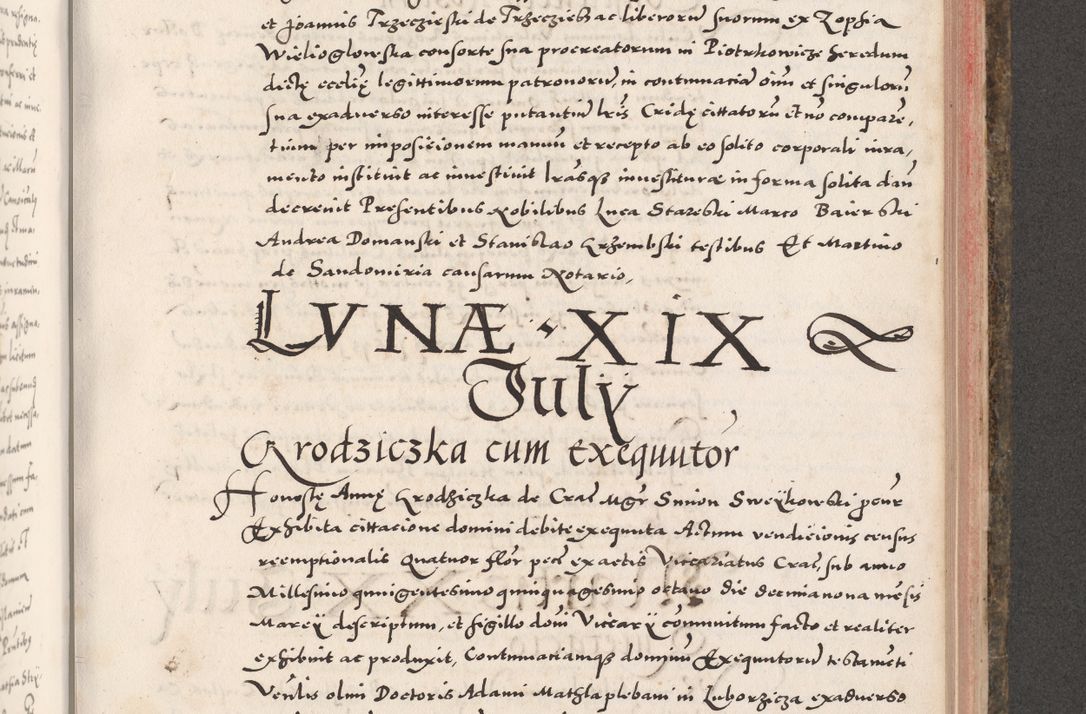 Zdjęcie nr 739 dla obiektu archiwalnego: Acta actorum causarum, sententiarum tam diffinitivarum quam interloquutoriarum, decretorum, obligationum, quietationum, constitutionum procuratorum etc. coram reverendo domino Martino Izdbienski de Russiecz archidiacono Posnaniensi, custode et in spiritualibus vicario generali Cracoviensi, ad annum Domini millesimum quingesimum sexagesimum quintum, cuius indictio octava, pontificatus Pii pape, annus sextus, continuantur