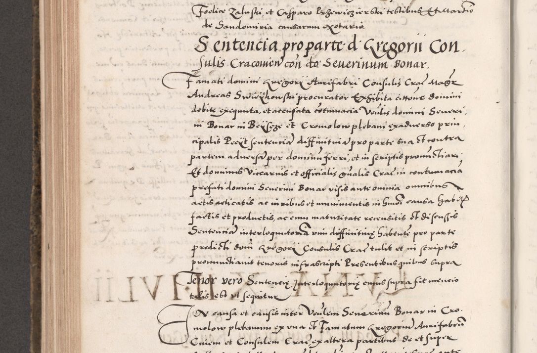 Zdjęcie nr 734 dla obiektu archiwalnego: Acta actorum causarum, sententiarum tam diffinitivarum quam interloquutoriarum, decretorum, obligationum, quietationum, constitutionum procuratorum etc. coram reverendo domino Martino Izdbienski de Russiecz archidiacono Posnaniensi, custode et in spiritualibus vicario generali Cracoviensi, ad annum Domini millesimum quingesimum sexagesimum quintum, cuius indictio octava, pontificatus Pii pape, annus sextus, continuantur