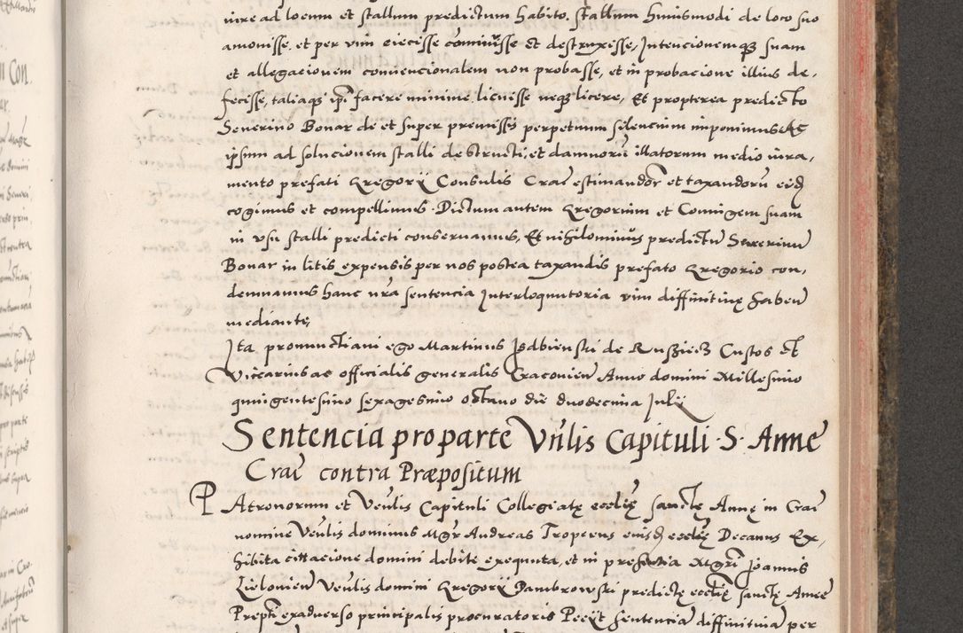 Zdjęcie nr 735 dla obiektu archiwalnego: Acta actorum causarum, sententiarum tam diffinitivarum quam interloquutoriarum, decretorum, obligationum, quietationum, constitutionum procuratorum etc. coram reverendo domino Martino Izdbienski de Russiecz archidiacono Posnaniensi, custode et in spiritualibus vicario generali Cracoviensi, ad annum Domini millesimum quingesimum sexagesimum quintum, cuius indictio octava, pontificatus Pii pape, annus sextus, continuantur