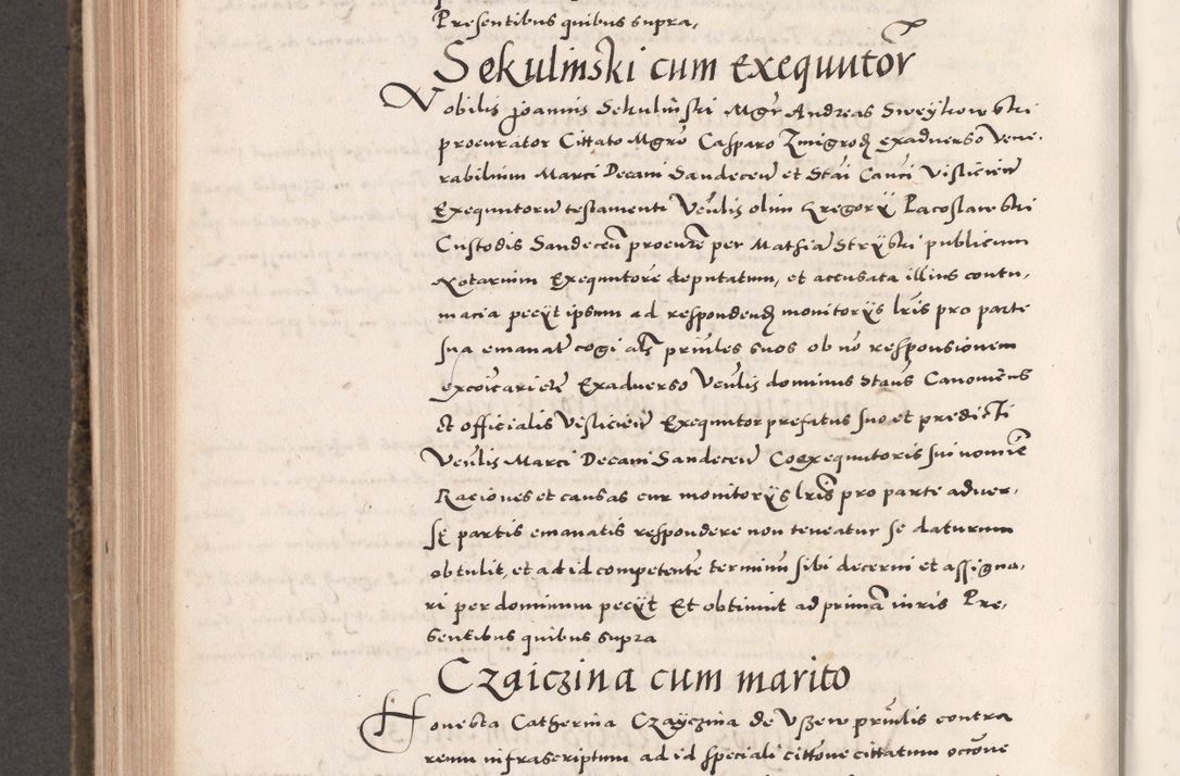 Zdjęcie nr 730 dla obiektu archiwalnego: Acta actorum causarum, sententiarum tam diffinitivarum quam interloquutoriarum, decretorum, obligationum, quietationum, constitutionum procuratorum etc. coram reverendo domino Martino Izdbienski de Russiecz archidiacono Posnaniensi, custode et in spiritualibus vicario generali Cracoviensi, ad annum Domini millesimum quingesimum sexagesimum quintum, cuius indictio octava, pontificatus Pii pape, annus sextus, continuantur