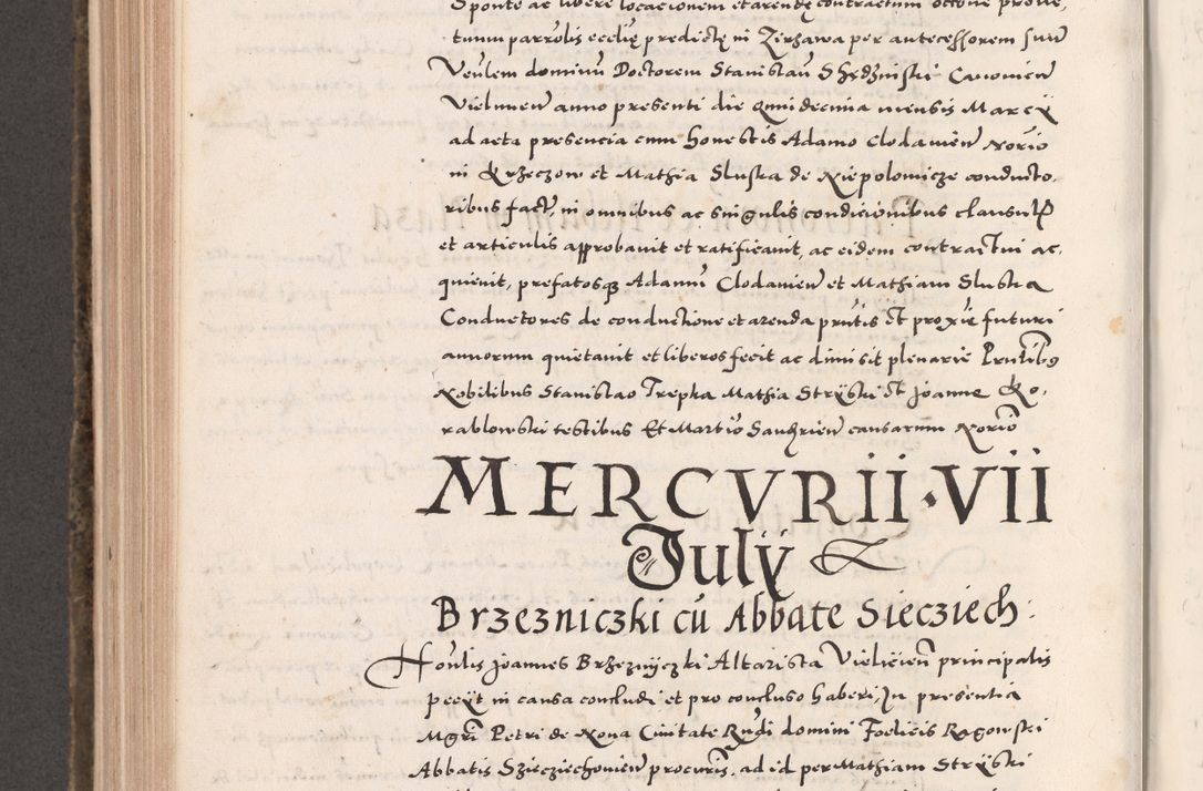 Zdjęcie nr 726 dla obiektu archiwalnego: Acta actorum causarum, sententiarum tam diffinitivarum quam interloquutoriarum, decretorum, obligationum, quietationum, constitutionum procuratorum etc. coram reverendo domino Martino Izdbienski de Russiecz archidiacono Posnaniensi, custode et in spiritualibus vicario generali Cracoviensi, ad annum Domini millesimum quingesimum sexagesimum quintum, cuius indictio octava, pontificatus Pii pape, annus sextus, continuantur