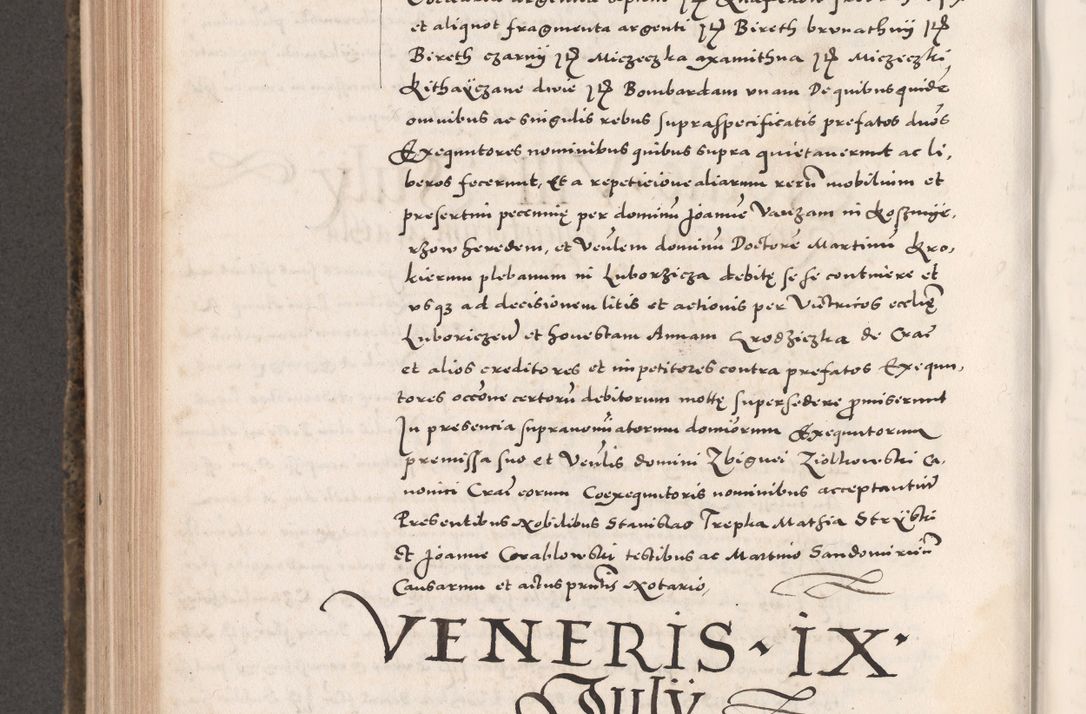 Zdjęcie nr 728 dla obiektu archiwalnego: Acta actorum causarum, sententiarum tam diffinitivarum quam interloquutoriarum, decretorum, obligationum, quietationum, constitutionum procuratorum etc. coram reverendo domino Martino Izdbienski de Russiecz archidiacono Posnaniensi, custode et in spiritualibus vicario generali Cracoviensi, ad annum Domini millesimum quingesimum sexagesimum quintum, cuius indictio octava, pontificatus Pii pape, annus sextus, continuantur