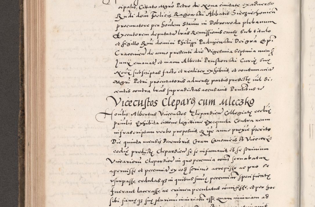 Zdjęcie nr 724 dla obiektu archiwalnego: Acta actorum causarum, sententiarum tam diffinitivarum quam interloquutoriarum, decretorum, obligationum, quietationum, constitutionum procuratorum etc. coram reverendo domino Martino Izdbienski de Russiecz archidiacono Posnaniensi, custode et in spiritualibus vicario generali Cracoviensi, ad annum Domini millesimum quingesimum sexagesimum quintum, cuius indictio octava, pontificatus Pii pape, annus sextus, continuantur