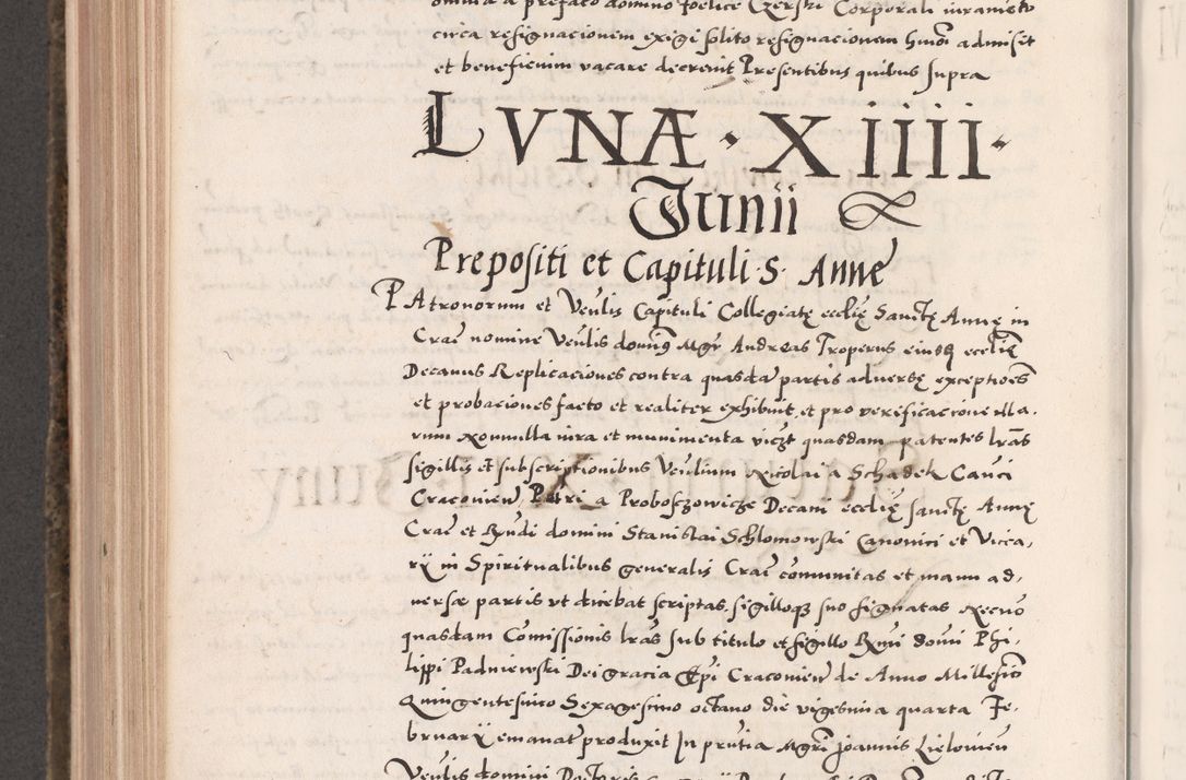 Zdjęcie nr 700 dla obiektu archiwalnego: Acta actorum causarum, sententiarum tam diffinitivarum quam interloquutoriarum, decretorum, obligationum, quietationum, constitutionum procuratorum etc. coram reverendo domino Martino Izdbienski de Russiecz archidiacono Posnaniensi, custode et in spiritualibus vicario generali Cracoviensi, ad annum Domini millesimum quingesimum sexagesimum quintum, cuius indictio octava, pontificatus Pii pape, annus sextus, continuantur