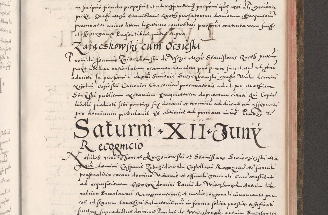 Zdjęcie nr 699 dla obiektu archiwalnego: Acta actorum causarum, sententiarum tam diffinitivarum quam interloquutoriarum, decretorum, obligationum, quietationum, constitutionum procuratorum etc. coram reverendo domino Martino Izdbienski de Russiecz archidiacono Posnaniensi, custode et in spiritualibus vicario generali Cracoviensi, ad annum Domini millesimum quingesimum sexagesimum quintum, cuius indictio octava, pontificatus Pii pape, annus sextus, continuantur