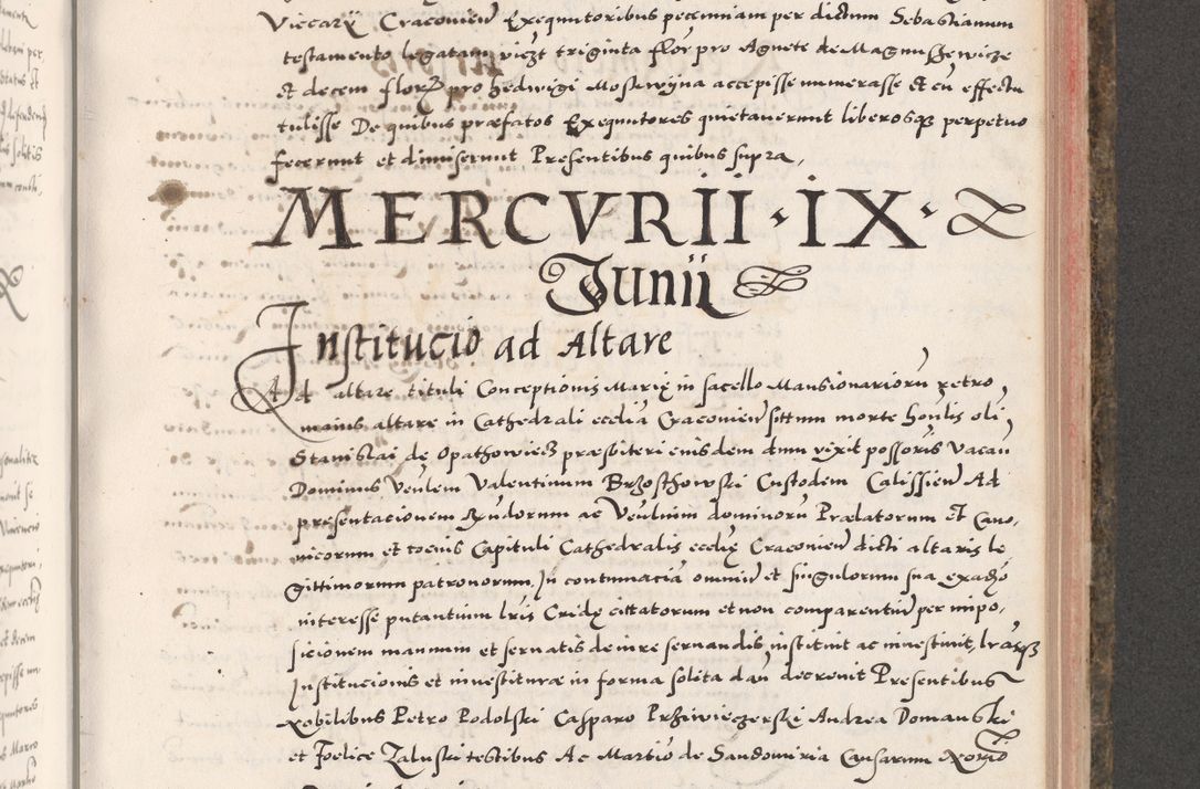 Zdjęcie nr 693 dla obiektu archiwalnego: Acta actorum causarum, sententiarum tam diffinitivarum quam interloquutoriarum, decretorum, obligationum, quietationum, constitutionum procuratorum etc. coram reverendo domino Martino Izdbienski de Russiecz archidiacono Posnaniensi, custode et in spiritualibus vicario generali Cracoviensi, ad annum Domini millesimum quingesimum sexagesimum quintum, cuius indictio octava, pontificatus Pii pape, annus sextus, continuantur