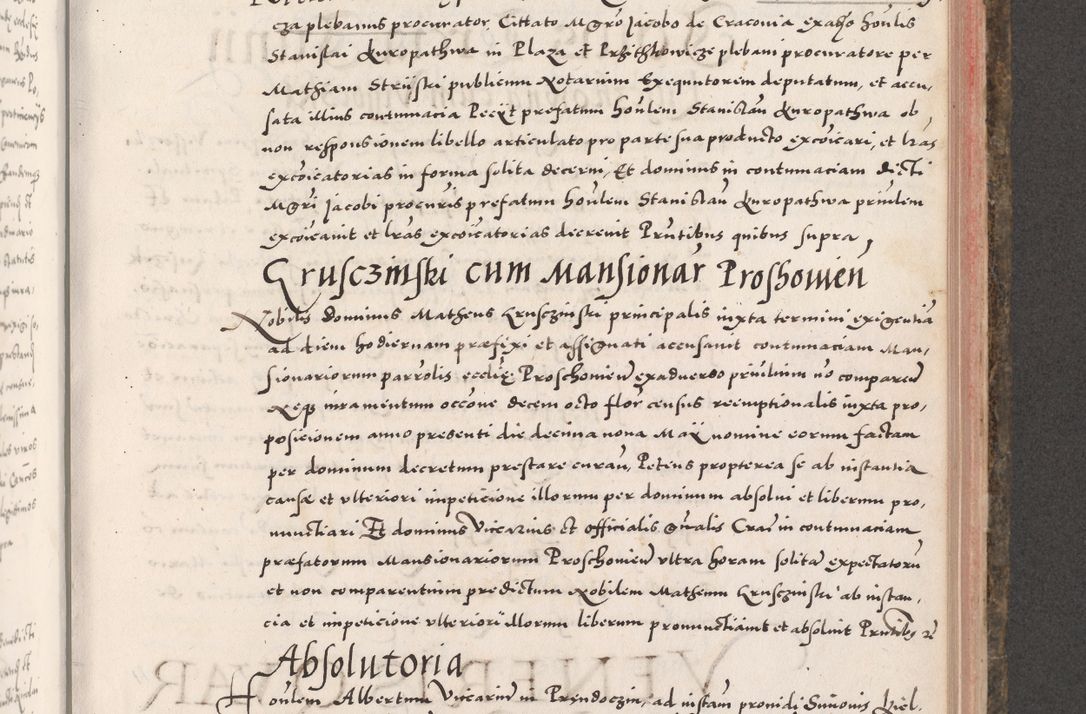 Zdjęcie nr 687 dla obiektu archiwalnego: Acta actorum causarum, sententiarum tam diffinitivarum quam interloquutoriarum, decretorum, obligationum, quietationum, constitutionum procuratorum etc. coram reverendo domino Martino Izdbienski de Russiecz archidiacono Posnaniensi, custode et in spiritualibus vicario generali Cracoviensi, ad annum Domini millesimum quingesimum sexagesimum quintum, cuius indictio octava, pontificatus Pii pape, annus sextus, continuantur
