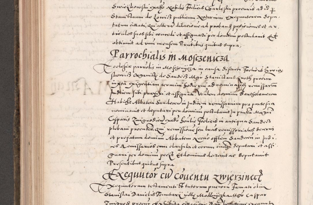 Zdjęcie nr 684 dla obiektu archiwalnego: Acta actorum causarum, sententiarum tam diffinitivarum quam interloquutoriarum, decretorum, obligationum, quietationum, constitutionum procuratorum etc. coram reverendo domino Martino Izdbienski de Russiecz archidiacono Posnaniensi, custode et in spiritualibus vicario generali Cracoviensi, ad annum Domini millesimum quingesimum sexagesimum quintum, cuius indictio octava, pontificatus Pii pape, annus sextus, continuantur