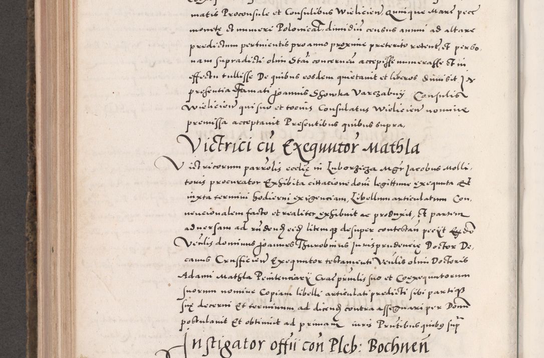 Zdjęcie nr 676 dla obiektu archiwalnego: Acta actorum causarum, sententiarum tam diffinitivarum quam interloquutoriarum, decretorum, obligationum, quietationum, constitutionum procuratorum etc. coram reverendo domino Martino Izdbienski de Russiecz archidiacono Posnaniensi, custode et in spiritualibus vicario generali Cracoviensi, ad annum Domini millesimum quingesimum sexagesimum quintum, cuius indictio octava, pontificatus Pii pape, annus sextus, continuantur