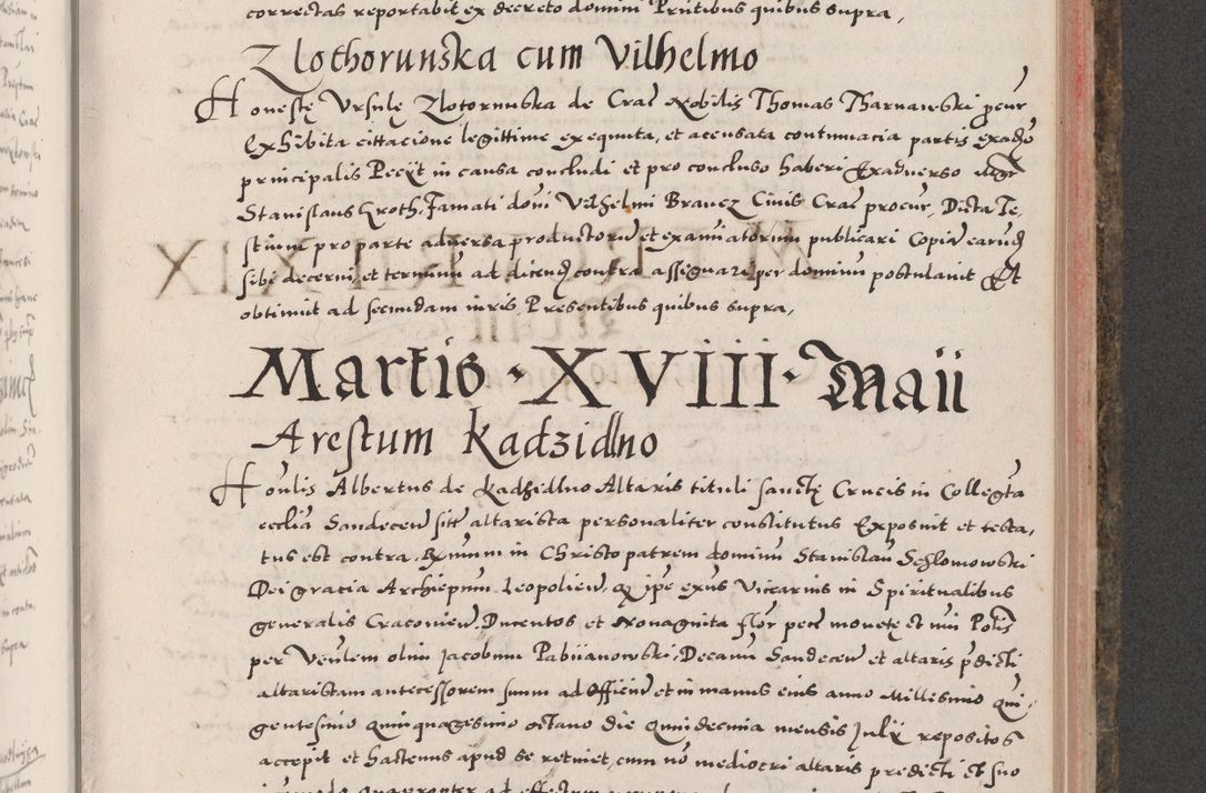 Zdjęcie nr 669 dla obiektu archiwalnego: Acta actorum causarum, sententiarum tam diffinitivarum quam interloquutoriarum, decretorum, obligationum, quietationum, constitutionum procuratorum etc. coram reverendo domino Martino Izdbienski de Russiecz archidiacono Posnaniensi, custode et in spiritualibus vicario generali Cracoviensi, ad annum Domini millesimum quingesimum sexagesimum quintum, cuius indictio octava, pontificatus Pii pape, annus sextus, continuantur