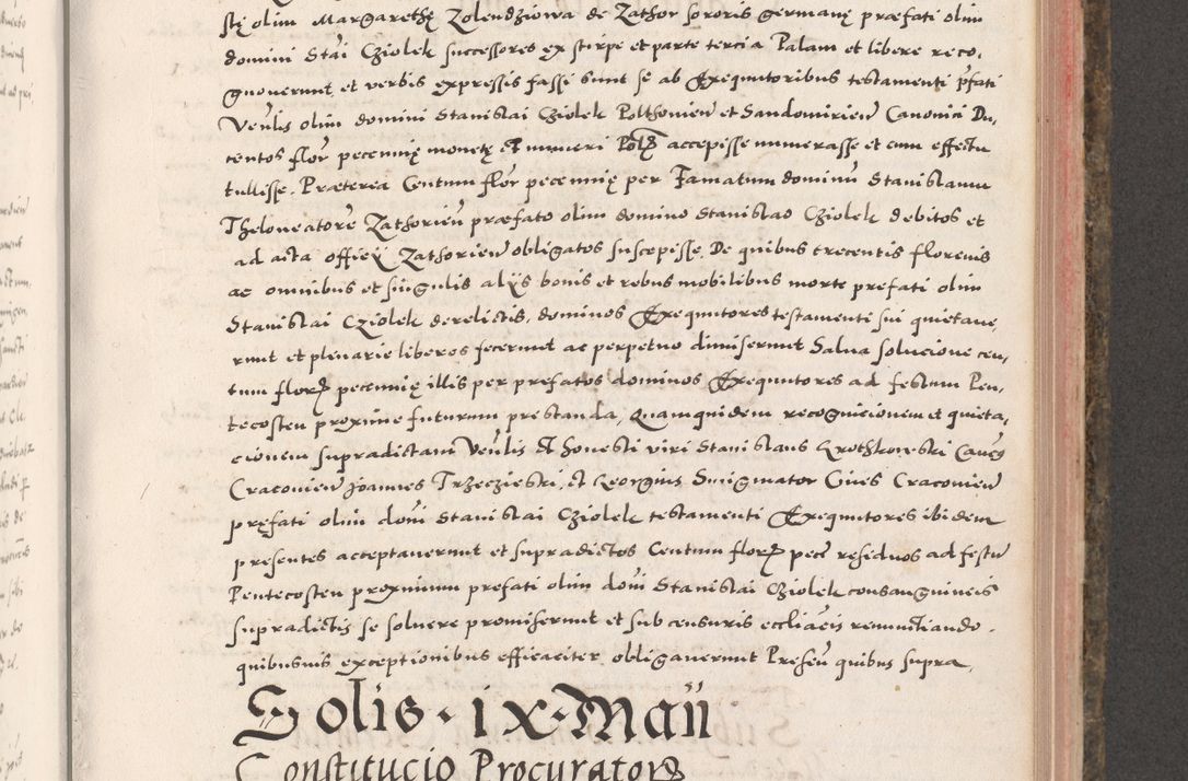 Zdjęcie nr 651 dla obiektu archiwalnego: Acta actorum causarum, sententiarum tam diffinitivarum quam interloquutoriarum, decretorum, obligationum, quietationum, constitutionum procuratorum etc. coram reverendo domino Martino Izdbienski de Russiecz archidiacono Posnaniensi, custode et in spiritualibus vicario generali Cracoviensi, ad annum Domini millesimum quingesimum sexagesimum quintum, cuius indictio octava, pontificatus Pii pape, annus sextus, continuantur