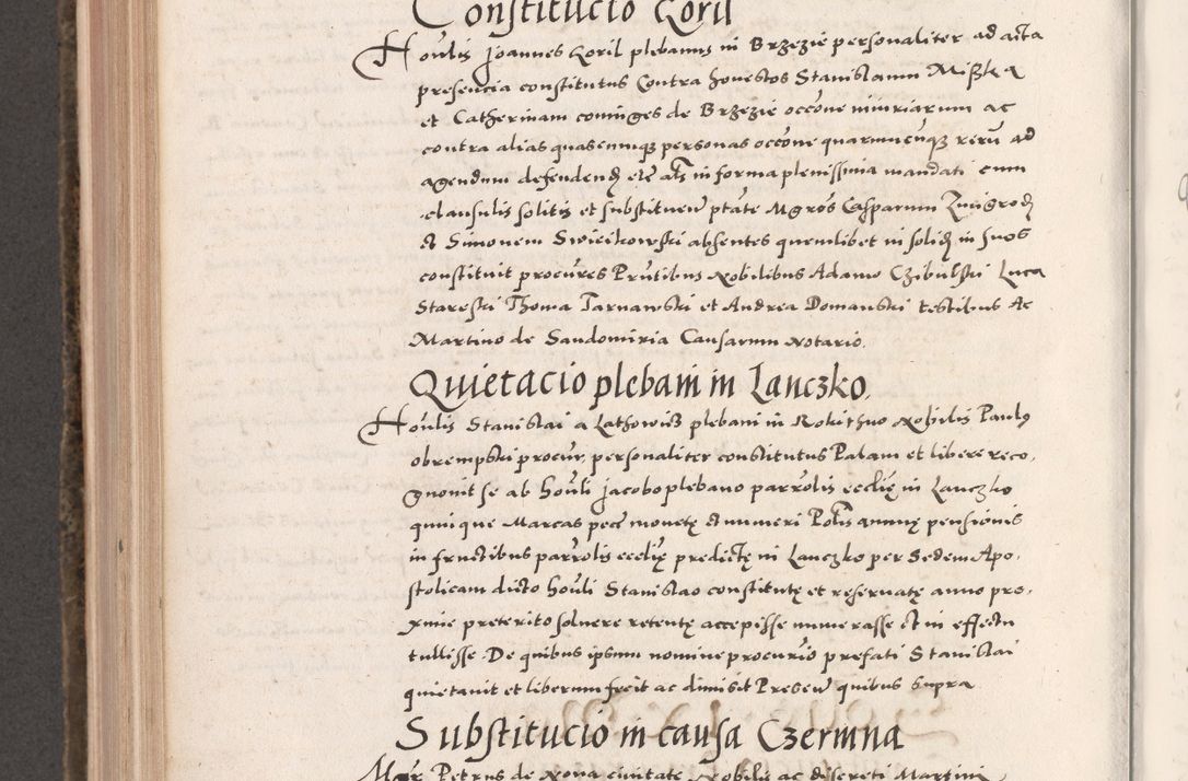 Zdjęcie nr 652 dla obiektu archiwalnego: Acta actorum causarum, sententiarum tam diffinitivarum quam interloquutoriarum, decretorum, obligationum, quietationum, constitutionum procuratorum etc. coram reverendo domino Martino Izdbienski de Russiecz archidiacono Posnaniensi, custode et in spiritualibus vicario generali Cracoviensi, ad annum Domini millesimum quingesimum sexagesimum quintum, cuius indictio octava, pontificatus Pii pape, annus sextus, continuantur