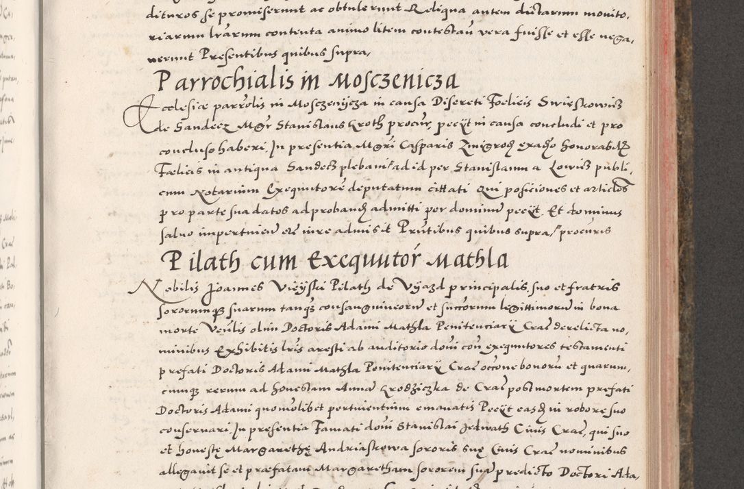 Zdjęcie nr 643 dla obiektu archiwalnego: Acta actorum causarum, sententiarum tam diffinitivarum quam interloquutoriarum, decretorum, obligationum, quietationum, constitutionum procuratorum etc. coram reverendo domino Martino Izdbienski de Russiecz archidiacono Posnaniensi, custode et in spiritualibus vicario generali Cracoviensi, ad annum Domini millesimum quingesimum sexagesimum quintum, cuius indictio octava, pontificatus Pii pape, annus sextus, continuantur