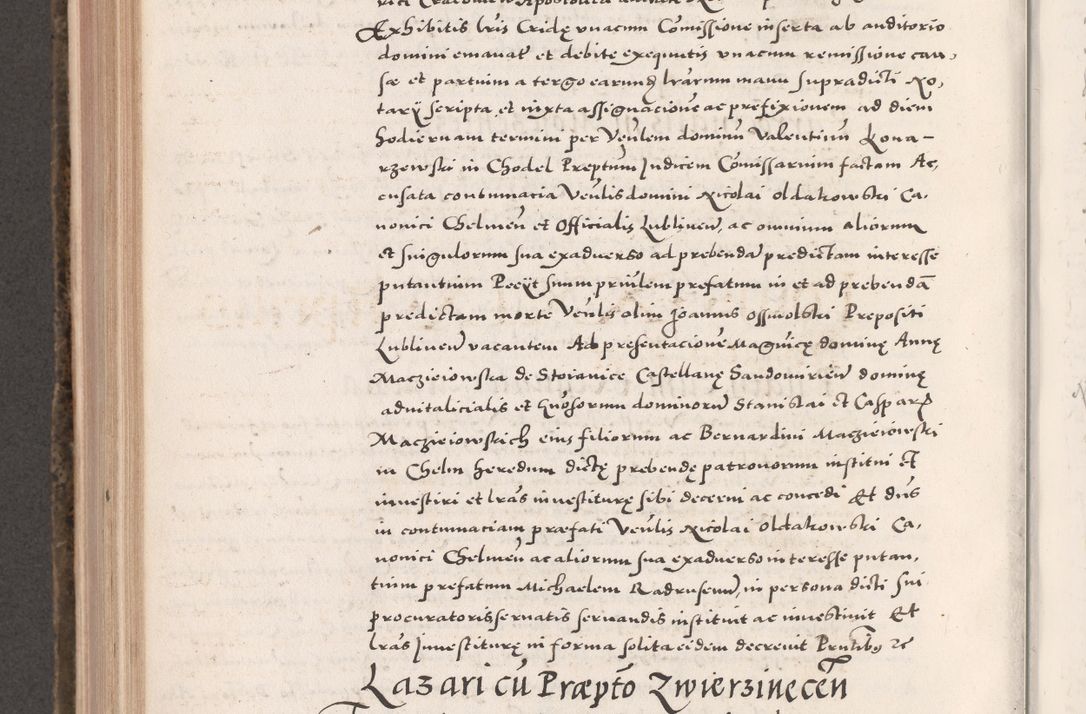 Zdjęcie nr 644 dla obiektu archiwalnego: Acta actorum causarum, sententiarum tam diffinitivarum quam interloquutoriarum, decretorum, obligationum, quietationum, constitutionum procuratorum etc. coram reverendo domino Martino Izdbienski de Russiecz archidiacono Posnaniensi, custode et in spiritualibus vicario generali Cracoviensi, ad annum Domini millesimum quingesimum sexagesimum quintum, cuius indictio octava, pontificatus Pii pape, annus sextus, continuantur