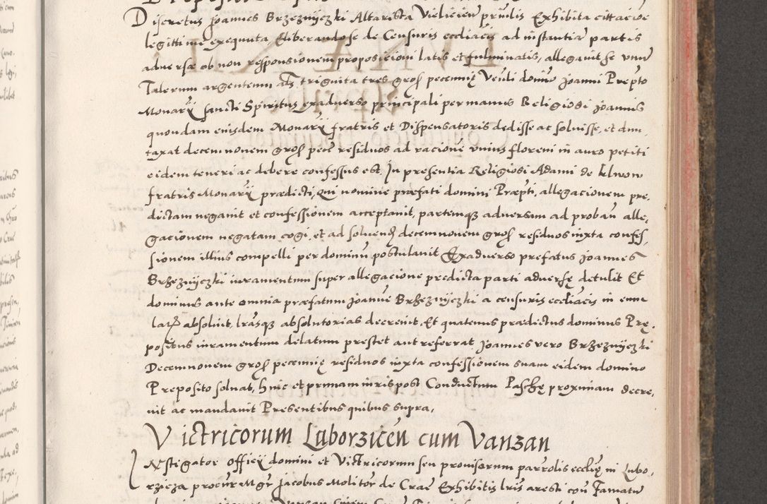 Zdjęcie nr 635 dla obiektu archiwalnego: Acta actorum causarum, sententiarum tam diffinitivarum quam interloquutoriarum, decretorum, obligationum, quietationum, constitutionum procuratorum etc. coram reverendo domino Martino Izdbienski de Russiecz archidiacono Posnaniensi, custode et in spiritualibus vicario generali Cracoviensi, ad annum Domini millesimum quingesimum sexagesimum quintum, cuius indictio octava, pontificatus Pii pape, annus sextus, continuantur