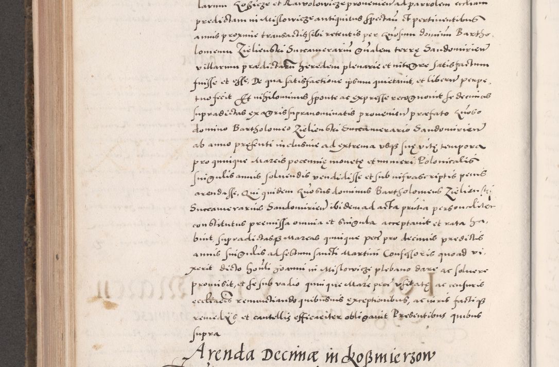 Zdjęcie nr 604 dla obiektu archiwalnego: Acta actorum causarum, sententiarum tam diffinitivarum quam interloquutoriarum, decretorum, obligationum, quietationum, constitutionum procuratorum etc. coram reverendo domino Martino Izdbienski de Russiecz archidiacono Posnaniensi, custode et in spiritualibus vicario generali Cracoviensi, ad annum Domini millesimum quingesimum sexagesimum quintum, cuius indictio octava, pontificatus Pii pape, annus sextus, continuantur