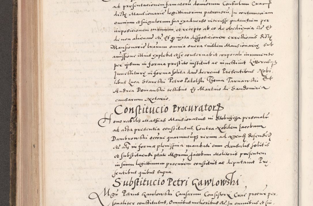 Zdjęcie nr 590 dla obiektu archiwalnego: Acta actorum causarum, sententiarum tam diffinitivarum quam interloquutoriarum, decretorum, obligationum, quietationum, constitutionum procuratorum etc. coram reverendo domino Martino Izdbienski de Russiecz archidiacono Posnaniensi, custode et in spiritualibus vicario generali Cracoviensi, ad annum Domini millesimum quingesimum sexagesimum quintum, cuius indictio octava, pontificatus Pii pape, annus sextus, continuantur