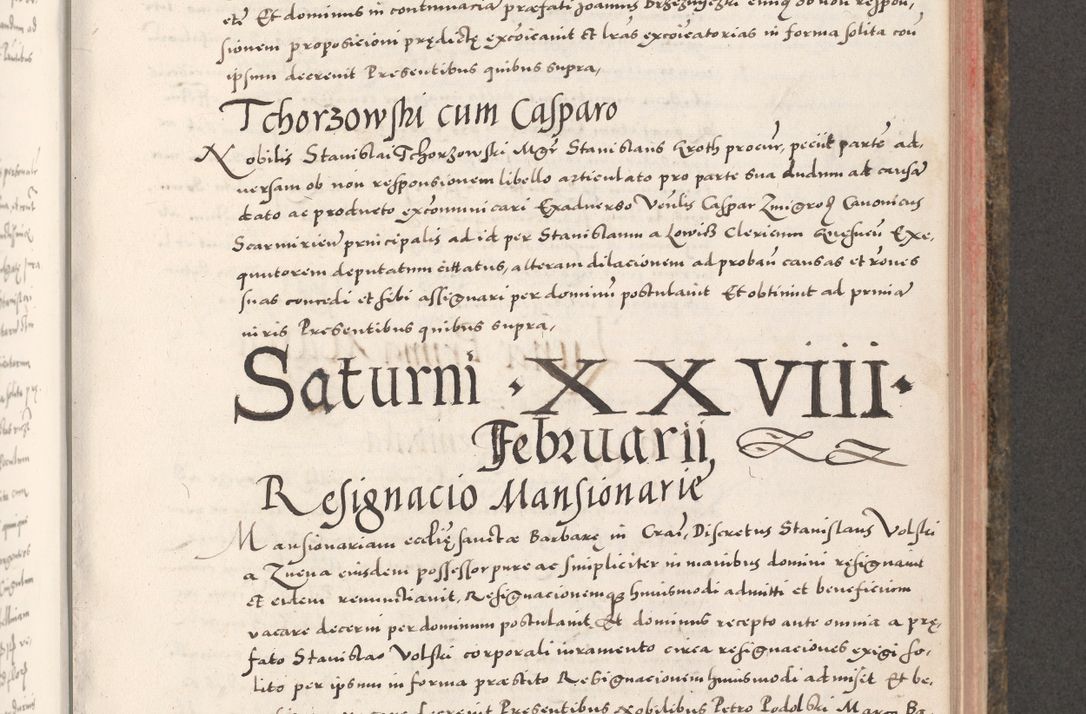 Zdjęcie nr 585 dla obiektu archiwalnego: Acta actorum causarum, sententiarum tam diffinitivarum quam interloquutoriarum, decretorum, obligationum, quietationum, constitutionum procuratorum etc. coram reverendo domino Martino Izdbienski de Russiecz archidiacono Posnaniensi, custode et in spiritualibus vicario generali Cracoviensi, ad annum Domini millesimum quingesimum sexagesimum quintum, cuius indictio octava, pontificatus Pii pape, annus sextus, continuantur