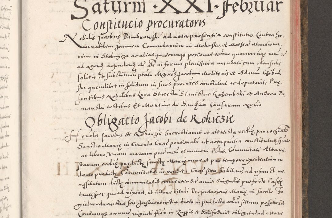 Zdjęcie nr 579 dla obiektu archiwalnego: Acta actorum causarum, sententiarum tam diffinitivarum quam interloquutoriarum, decretorum, obligationum, quietationum, constitutionum procuratorum etc. coram reverendo domino Martino Izdbienski de Russiecz archidiacono Posnaniensi, custode et in spiritualibus vicario generali Cracoviensi, ad annum Domini millesimum quingesimum sexagesimum quintum, cuius indictio octava, pontificatus Pii pape, annus sextus, continuantur