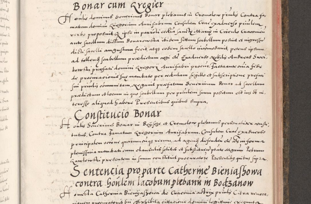 Zdjęcie nr 577 dla obiektu archiwalnego: Acta actorum causarum, sententiarum tam diffinitivarum quam interloquutoriarum, decretorum, obligationum, quietationum, constitutionum procuratorum etc. coram reverendo domino Martino Izdbienski de Russiecz archidiacono Posnaniensi, custode et in spiritualibus vicario generali Cracoviensi, ad annum Domini millesimum quingesimum sexagesimum quintum, cuius indictio octava, pontificatus Pii pape, annus sextus, continuantur