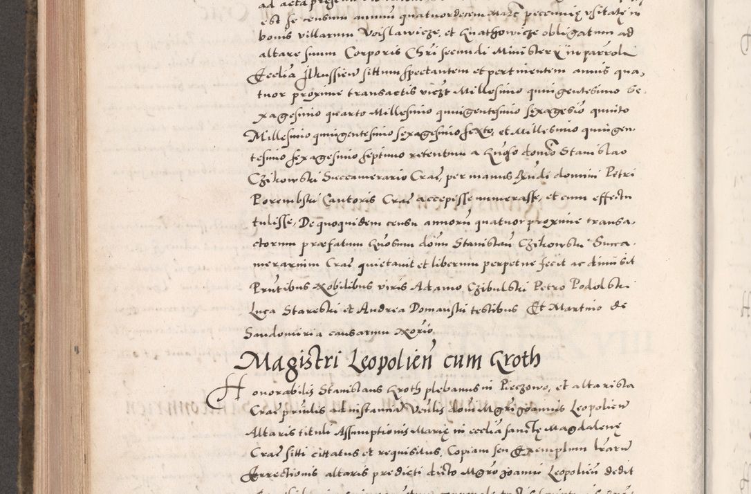 Zdjęcie nr 576 dla obiektu archiwalnego: Acta actorum causarum, sententiarum tam diffinitivarum quam interloquutoriarum, decretorum, obligationum, quietationum, constitutionum procuratorum etc. coram reverendo domino Martino Izdbienski de Russiecz archidiacono Posnaniensi, custode et in spiritualibus vicario generali Cracoviensi, ad annum Domini millesimum quingesimum sexagesimum quintum, cuius indictio octava, pontificatus Pii pape, annus sextus, continuantur