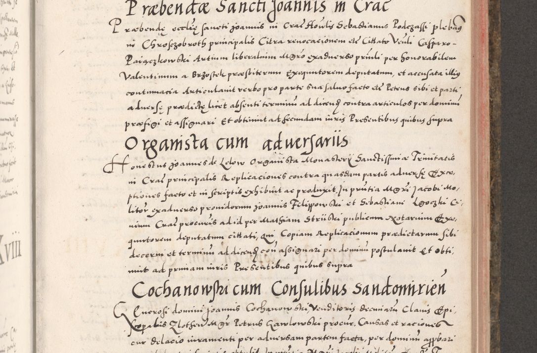 Zdjęcie nr 575 dla obiektu archiwalnego: Acta actorum causarum, sententiarum tam diffinitivarum quam interloquutoriarum, decretorum, obligationum, quietationum, constitutionum procuratorum etc. coram reverendo domino Martino Izdbienski de Russiecz archidiacono Posnaniensi, custode et in spiritualibus vicario generali Cracoviensi, ad annum Domini millesimum quingesimum sexagesimum quintum, cuius indictio octava, pontificatus Pii pape, annus sextus, continuantur