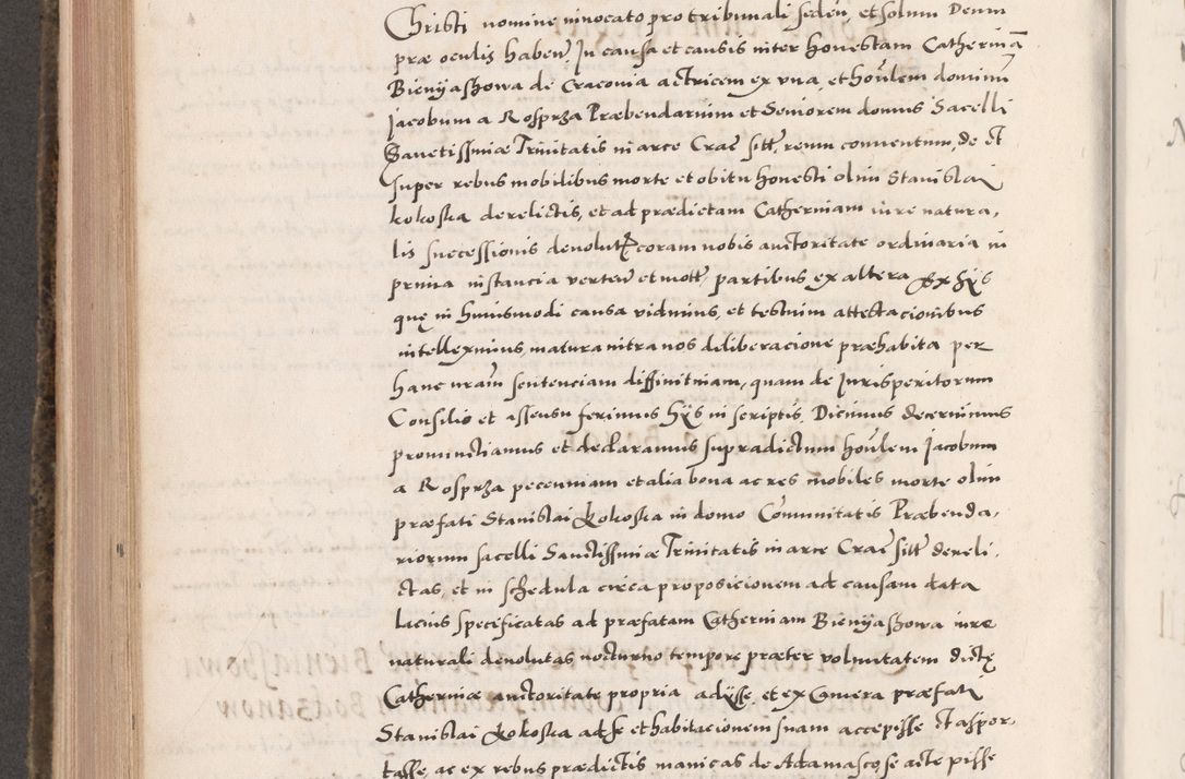 Zdjęcie nr 578 dla obiektu archiwalnego: Acta actorum causarum, sententiarum tam diffinitivarum quam interloquutoriarum, decretorum, obligationum, quietationum, constitutionum procuratorum etc. coram reverendo domino Martino Izdbienski de Russiecz archidiacono Posnaniensi, custode et in spiritualibus vicario generali Cracoviensi, ad annum Domini millesimum quingesimum sexagesimum quintum, cuius indictio octava, pontificatus Pii pape, annus sextus, continuantur