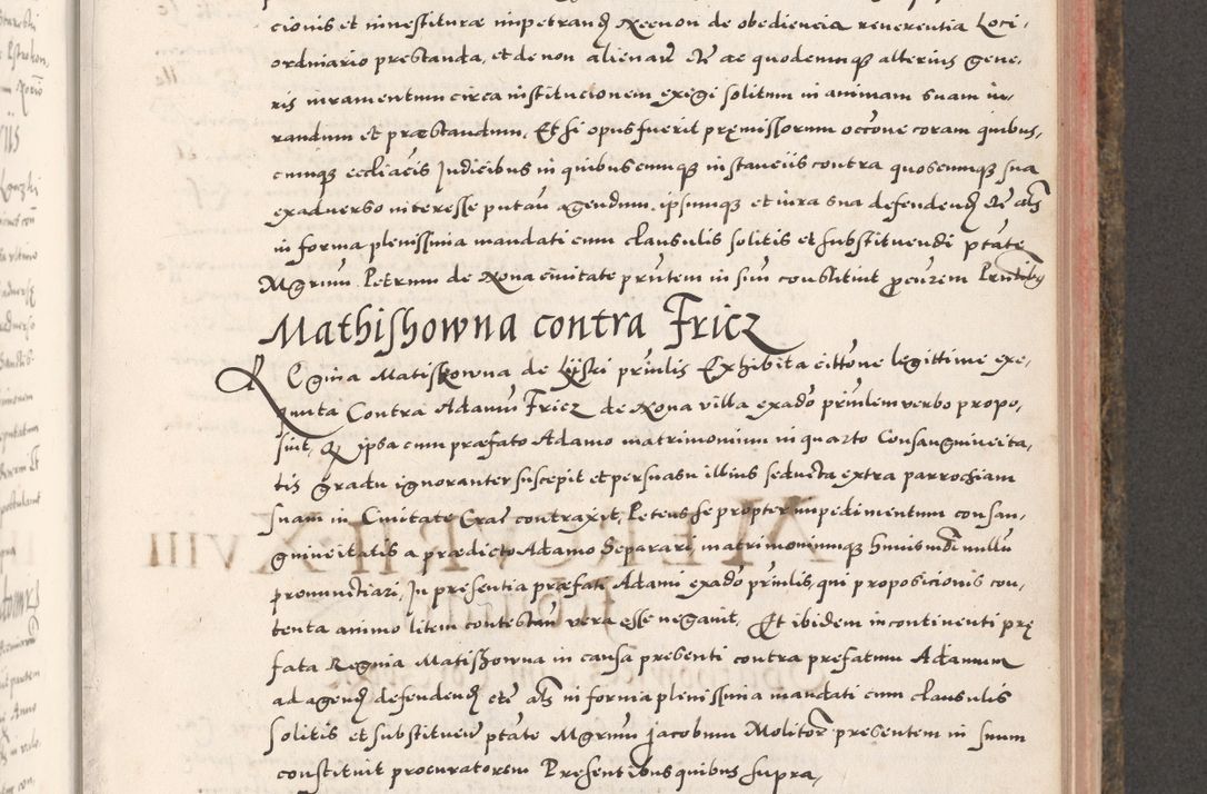 Zdjęcie nr 573 dla obiektu archiwalnego: Acta actorum causarum, sententiarum tam diffinitivarum quam interloquutoriarum, decretorum, obligationum, quietationum, constitutionum procuratorum etc. coram reverendo domino Martino Izdbienski de Russiecz archidiacono Posnaniensi, custode et in spiritualibus vicario generali Cracoviensi, ad annum Domini millesimum quingesimum sexagesimum quintum, cuius indictio octava, pontificatus Pii pape, annus sextus, continuantur