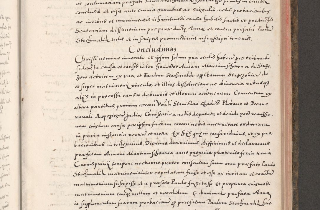 Zdjęcie nr 569 dla obiektu archiwalnego: Acta actorum causarum, sententiarum tam diffinitivarum quam interloquutoriarum, decretorum, obligationum, quietationum, constitutionum procuratorum etc. coram reverendo domino Martino Izdbienski de Russiecz archidiacono Posnaniensi, custode et in spiritualibus vicario generali Cracoviensi, ad annum Domini millesimum quingesimum sexagesimum quintum, cuius indictio octava, pontificatus Pii pape, annus sextus, continuantur