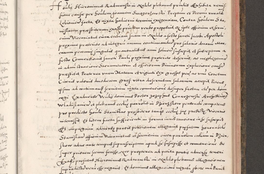 Zdjęcie nr 571 dla obiektu archiwalnego: Acta actorum causarum, sententiarum tam diffinitivarum quam interloquutoriarum, decretorum, obligationum, quietationum, constitutionum procuratorum etc. coram reverendo domino Martino Izdbienski de Russiecz archidiacono Posnaniensi, custode et in spiritualibus vicario generali Cracoviensi, ad annum Domini millesimum quingesimum sexagesimum quintum, cuius indictio octava, pontificatus Pii pape, annus sextus, continuantur