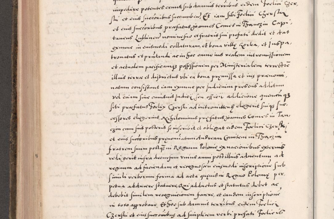 Zdjęcie nr 560 dla obiektu archiwalnego: Acta actorum causarum, sententiarum tam diffinitivarum quam interloquutoriarum, decretorum, obligationum, quietationum, constitutionum procuratorum etc. coram reverendo domino Martino Izdbienski de Russiecz archidiacono Posnaniensi, custode et in spiritualibus vicario generali Cracoviensi, ad annum Domini millesimum quingesimum sexagesimum quintum, cuius indictio octava, pontificatus Pii pape, annus sextus, continuantur