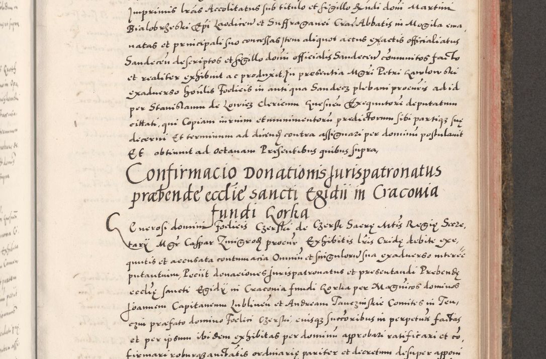Zdjęcie nr 557 dla obiektu archiwalnego: Acta actorum causarum, sententiarum tam diffinitivarum quam interloquutoriarum, decretorum, obligationum, quietationum, constitutionum procuratorum etc. coram reverendo domino Martino Izdbienski de Russiecz archidiacono Posnaniensi, custode et in spiritualibus vicario generali Cracoviensi, ad annum Domini millesimum quingesimum sexagesimum quintum, cuius indictio octava, pontificatus Pii pape, annus sextus, continuantur