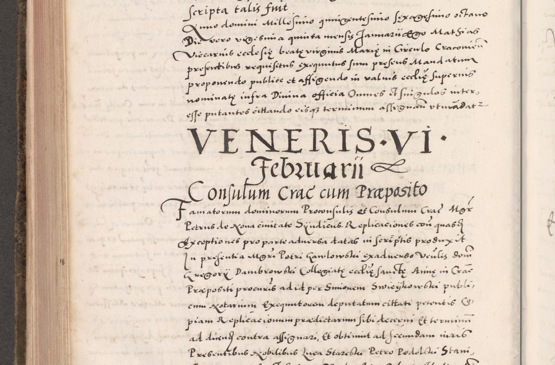 Zdjęcie nr 550 dla obiektu archiwalnego: Acta actorum causarum, sententiarum tam diffinitivarum quam interloquutoriarum, decretorum, obligationum, quietationum, constitutionum procuratorum etc. coram reverendo domino Martino Izdbienski de Russiecz archidiacono Posnaniensi, custode et in spiritualibus vicario generali Cracoviensi, ad annum Domini millesimum quingesimum sexagesimum quintum, cuius indictio octava, pontificatus Pii pape, annus sextus, continuantur